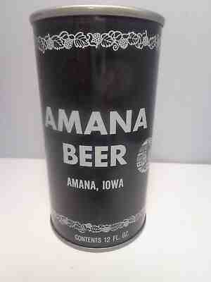 AMANA STRAIGHT STEEL PULL TAB BEER CAN #33-12  IOWA