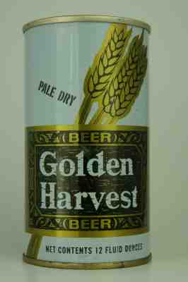 Golden Harvest Beer pull-tab can, Maier Brewing Co. Los Angeles, CA **TOUGH**