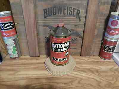 NICE VINTAGE NATIONAL  BOHEMIAN QUART CONE TOP BEER CAN (USBC 215 6)BALTIMORE MD