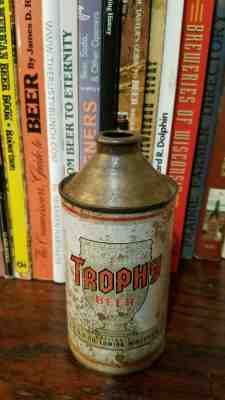 Trophy 12oz Cone Top Beer Can  