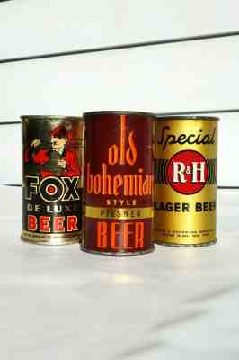 Old Bohemian Style Pilsener Beer • OI / IRTP Flat Top Can (104-33, L584)  CLEAN!