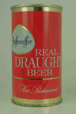 Haffenreffer Real Draught Beer pull-tab can, Haffenreffer, Boston, MA *ZIP TAB*