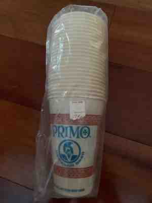 Rare 1960’s Primo EXPORT Hawaiian Beer Wax Paper Cups Sleeve Of 24 UNUSED!!