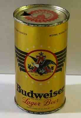 Budweiser Lager Flat Top Beer Can Very Tough Great Example