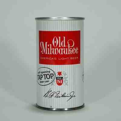 Old Milwaukee America's Light Beer ZIP TOP Can Schlitz Brewing Milwaukee -MINTY-