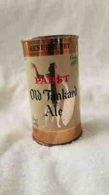 Pabst Old Tankard Ale ~ KEGLINED Flat Top Gold Steel Beer Can ~ Milwaukee