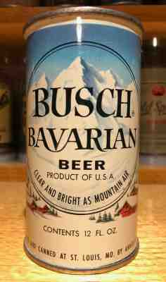 Busch Bavarian Beer Flat Top Beer Can - USBC 47-19 - RARE - Cool Vanity Lid