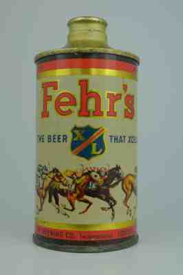 Fehr's X/L Beer cone-top can, Frank Fehr Brewing, Louisville, KY *ALL-ORIGINAL*