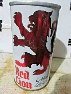 RED LION MALT LIQUOR WIDE SEAM STEEL BEER CAN  -[READ DESCRIPTION]-