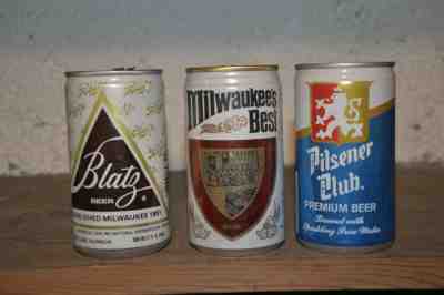Cheap Beer Party! Beer Can Vintage Lot Of 6 tab top Cans. 80's