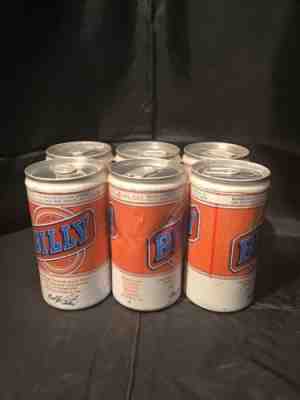 6  PACK  OF  BOTTOM  OPENED  BILLY  BEER CANS.... GREAT FOR MAN CAVE OR BAR