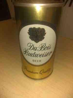 Du Bois Budweiser Beer Can  No Reserve True Auction NPC