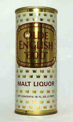 Olde English "600" Malt Liquor 16 oz. Pull Top Beer Can Blitz Weinhard  Portland