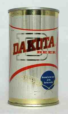 Dakota Beer 12 oz. Flat Top Beer Can-Bismarck, North Dakota