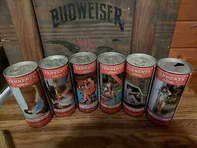  6  CAN  SET OF TENNENT'S BEER FEATURING LAGER LOVELIES 