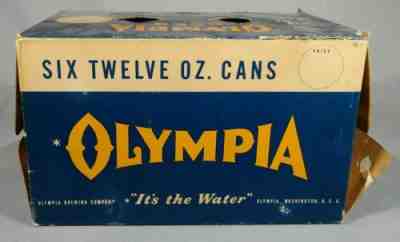 Old Olympia Beer Flat Top Can Six Pack Carrier Olympia Brewing Co. Washington WA