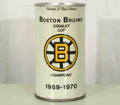 CARLING BLACK LABEL 1969 BOSTON BRUINS STANLEY CUP PULL TAB BEER CAN NATICK MASS