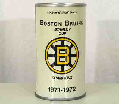 CARLING BLACK LABEL 1971 BOSTON BRUINS STANLEY CUP PULL TAB BEER CAN NATICK MASS