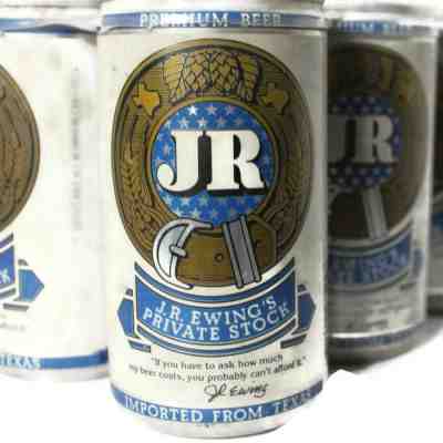 Vintage J.R. Ewing's Private Stock 6 pack Full cans of Premium Beer LAST ONE 