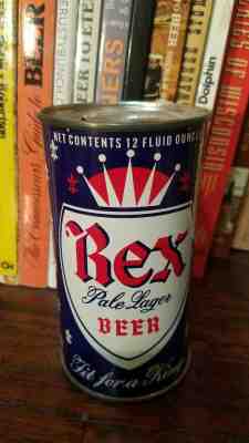 Rex Beer Brewery Memorabilia Collectibles : Rex Flat Top Beer Can Value Guide ...