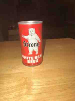 Strong White Bear Flat Top Beer Can