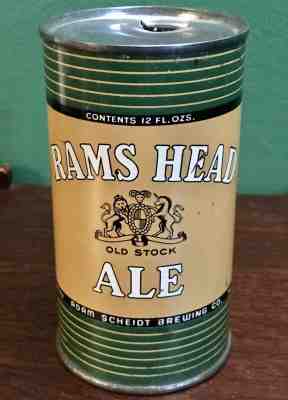 1940s Vintage Adam Scheidt Rams Head Ale 3½ inch coaster Tavern Trove 