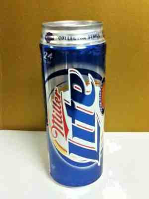 Miller lite beer aluminum stay on tab can 24 oz Harley Davidson 1971 Fx 7.75