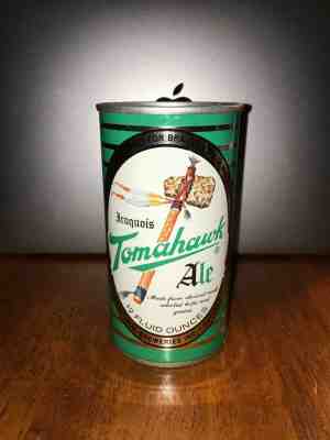 Iroquois Beer Can Zip Top Tomahawk Ale