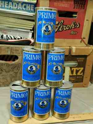 PRIMO Hawaiian Beer 1970s (Schlitz Brewing Co.) SIX PACK ~ LOT of 6 ~ CANS ~ 