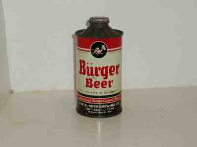 Nice Burger Beer FBIR Cone Top Beer Can