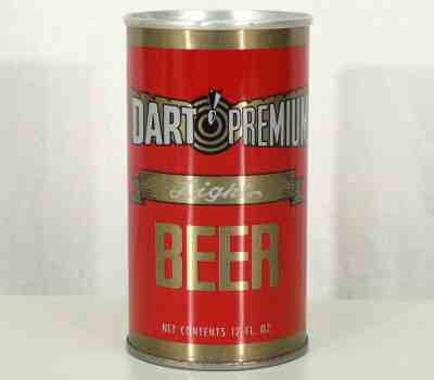 DART PREMIUM •READING, PENNSYLVANIA  EARLY RING PULL TAB BEER CAN SUNSHINE BREW.