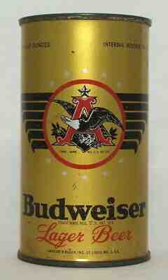 Budweiser Lager Beer 12 oz. Flat Top Beer Can-St. Louis, MO.