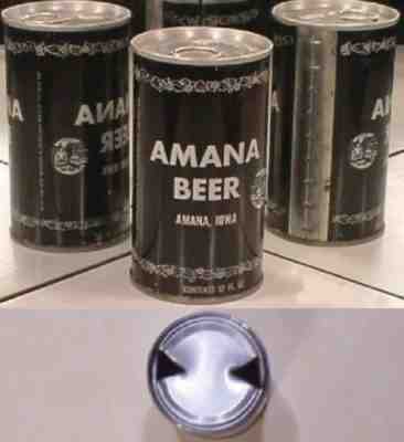 Amana Beer 1972 Vintage S/S Can Cold Spring Brewing Minnesota 760