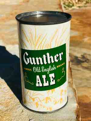 GUNTHER OLD ENGLISH ALE FLAT TOP BEER CAN * BALTIMORE, MARYLAND* MINTY