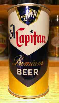 El Capitan Beer flat top can - USBC 59-18 - STUNNING - NEAR PERFECT