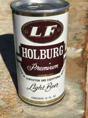 LF HOLBURG TAB BEER CAN *HOFBRAU BEWING* ALLENTOWN, PENNSYLVANIA* *TOUGH*