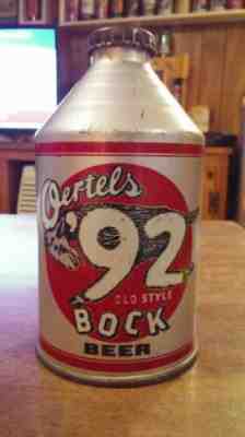 12oz. Oertel's 92'Bock Crowntainer Cone Top Beer Can.