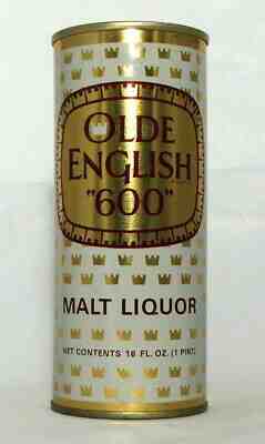 Olde English "600" Malt Liquor 16 oz. Pull Top Beer Can Blitz Weinhard  Portland