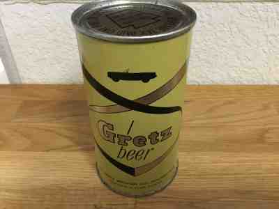 Gretz Beer (75-14) empty flat top beer can  by William Gretz, Philadelphia, PA
