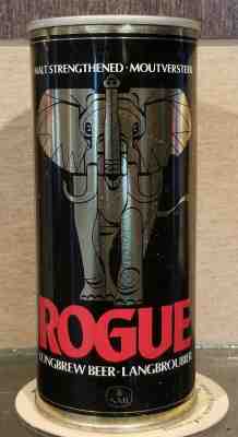 1970S  STRAIGHT STEEL ROGUE PULL TAB BEER CAN 45OmL JOHANNESBURG SOUTH AFRICA
