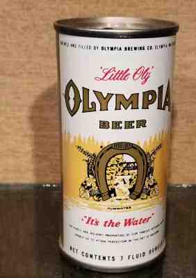 OLY BEER black pink green yellow CAN WASHINGTON Grade 1//1+ Pabst Brwy Olympia