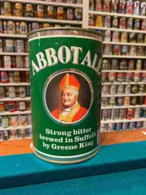 flat top beer cans: Abbot Ale 2.22 Liter Can