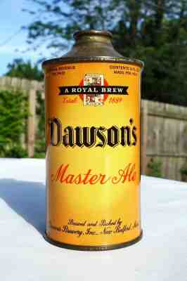 Dawson's MASTER Ale • Cone Top beer can (158-26) all original, NICE and CLEAN!!!