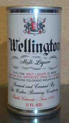 * 1970s MINTY BOTTOM OPENED WELLINGTON PULL TAB TOP BEER CAN WALTER PUEBLO CO