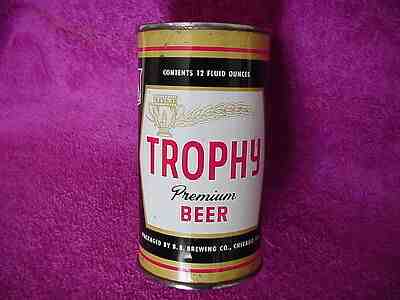 Trophy Beer Flat Top Beer Can 