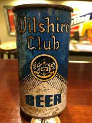 Wilshire Club OI beer can