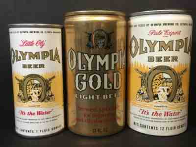 OLY BEER black pink green yellow CAN WASHINGTON Grade 1//1+ Pabst Brwy Olympia