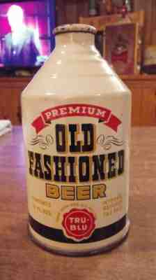 12oz. Old Fashioned Crowntainer Cone Top Beer Can "EMPTY" 