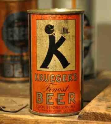 Krueger BALDY Flat Top OI Beer Can
