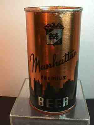 Manhattan OI beer can  EXC condition  Chicago ILL       All orig  NO TARNISH